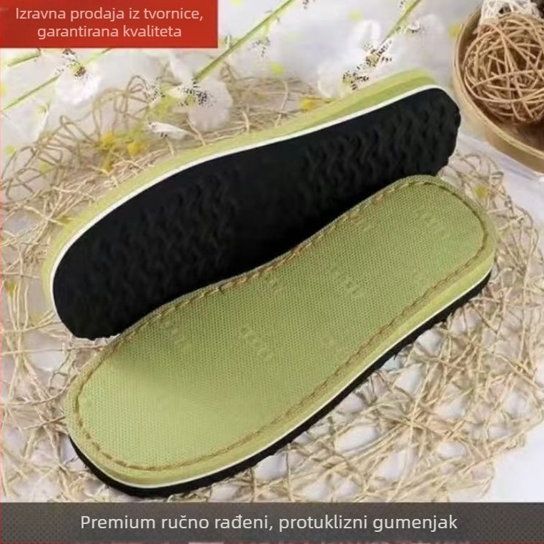 Pletena potplata papuče, gumeni materijal, zimska upotreba, šifra proizvoda fKEWQcnC, model: drugo, mogućnost prilagođavanja