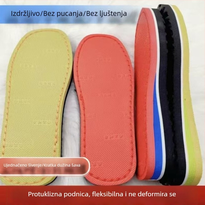 Pletena potplata papuče, gumeni materijal, zimska upotreba, šifra proizvoda fKEWQcnC, model: drugo, mogućnost prilagođavanja