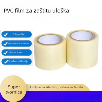 PVC zaštitni film za potplat i površine zvučnika; debljina 0.1 mm; viskoznost visoka; prozirnost visoka; ljepilo na bazi gume; prilagodljivo
