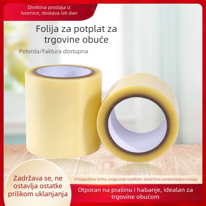 Zaštitna folija za potplat – PVC, 0,11 mm, gumasto ljepilo, protiv prljavštine, protiv habanja