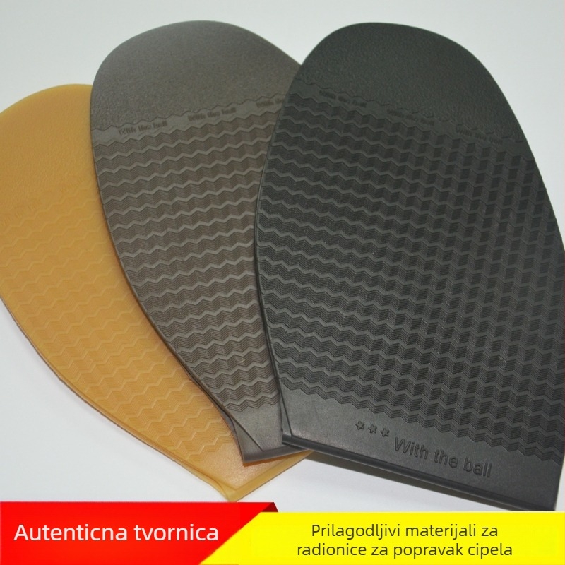 Ručne izrađene kožne cipele s gumom na potplatu, Forefoot stil, Model Fine Ripple, Marka With the Ball (Materijal: Guma; Stil: Forefoot; Model: Fine Ripple; Marka: With the Ball)