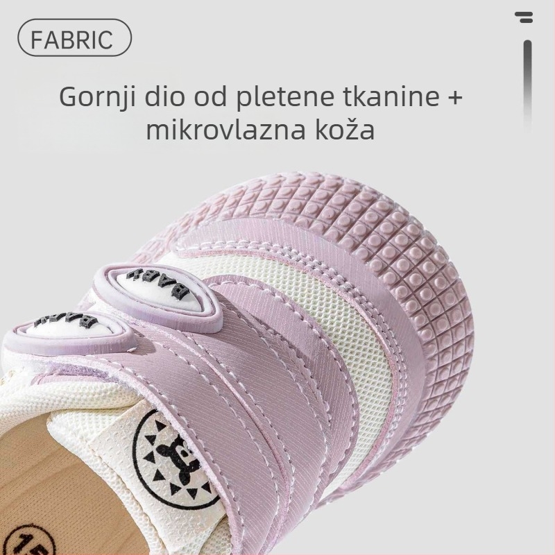 Dječje tenisice za bebe 12–36 mjeseci, gornji dio od mikrovlaknaste kože, mekana potplata, protuklizne, prozračna mreža, crtani stil