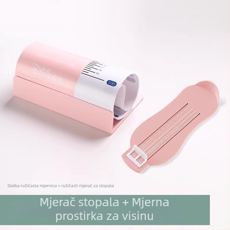 Dječja podloga za mjerenje visine i tjelesne mase s preciznom mjernom trakom – kućna upotreba; materijal: Drugo; pogodno za 1–3 godine