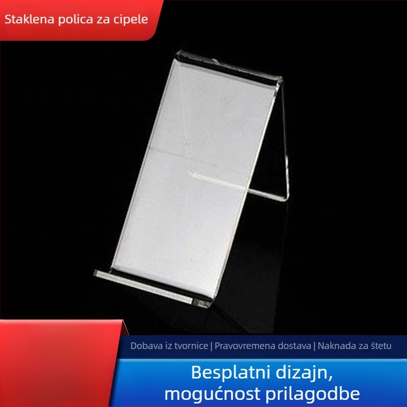 Shenmei akrilni stalak za izlaganje cipela s V-oblikom okvira za odrasle i dječje cipele