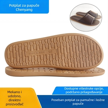 PVC plastični potplati za papuče; pamuk potplati za papuče; platnene potplati za papuče