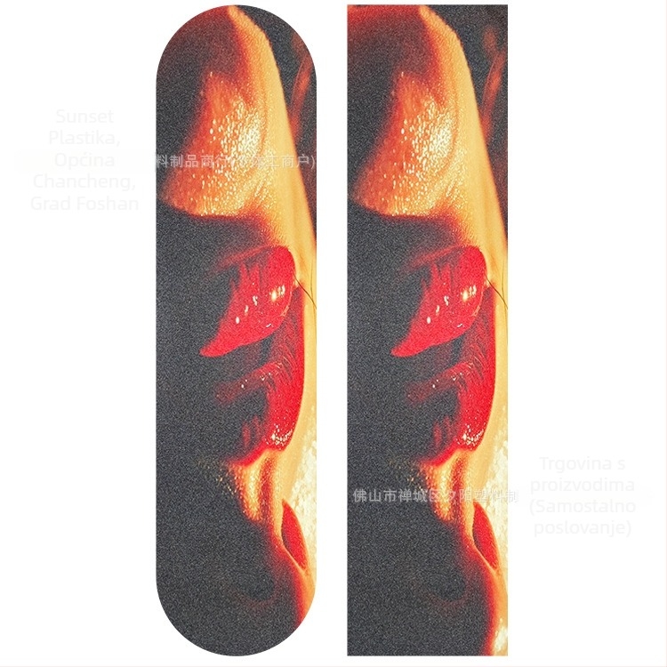 Protuklizne naljepnice za skateboard, debljina 0,8 mm, akrilno ljepilo, otporne na trošenje, izrezane po mjeri