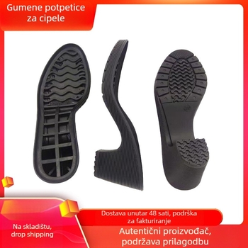 Materijal za popravak gumene potpetice ženstvenih visoke potpetice, Model 115, Materijal: guma, Protuklizan i otporan na habanje, Sezona: zima, proljeće, jesen, Stil: književno retro, Mogućnost prilagodbe