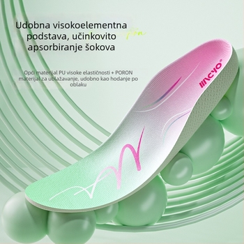 MACYO ortopedske uloške, model 3606, materijal PU/Poron/TPU, potpora luka, U-oblik čašica pete, cijele uloške, unisex odrasli