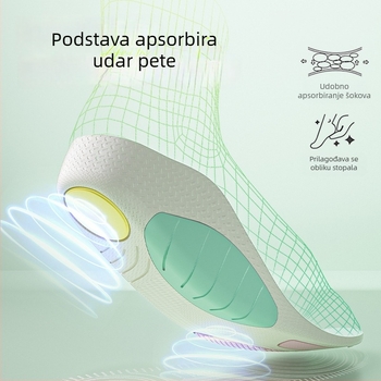 MACYO ortopedske uloške, model 3606, materijal PU/Poron/TPU, potpora luka, U-oblik čašica pete, cijele uloške, unisex odrasli