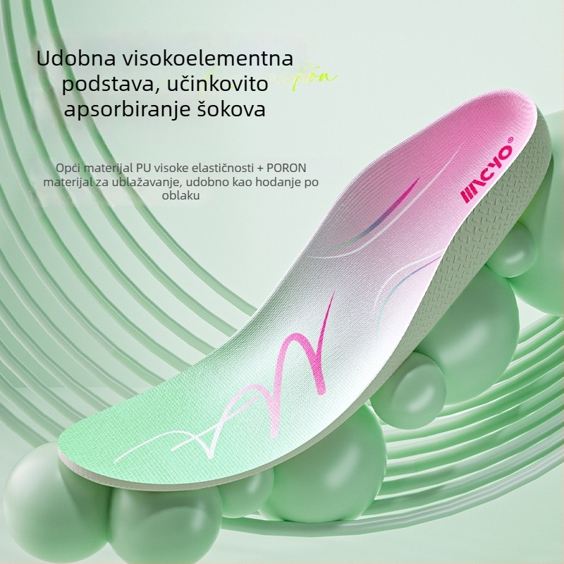 MACYO ortopedske uloške, model 3606, materijal PU/Poron/TPU, potpora luka, U-oblik čašica pete, cijele uloške, unisex odrasli