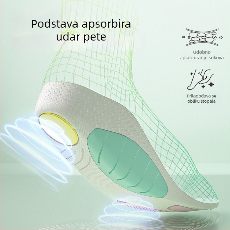 MACYO ortopedske uloške, model 3606, materijal PU/Poron/TPU, potpora luka, U-oblik čašica pete, cijele uloške, unisex odrasli