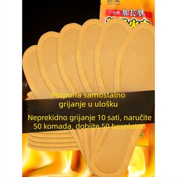 Samonagrađujuće uloške za cipele – 12-satno grijanje – mugwort za stopala – za muškarce, žene i djecu – cijela uloška
