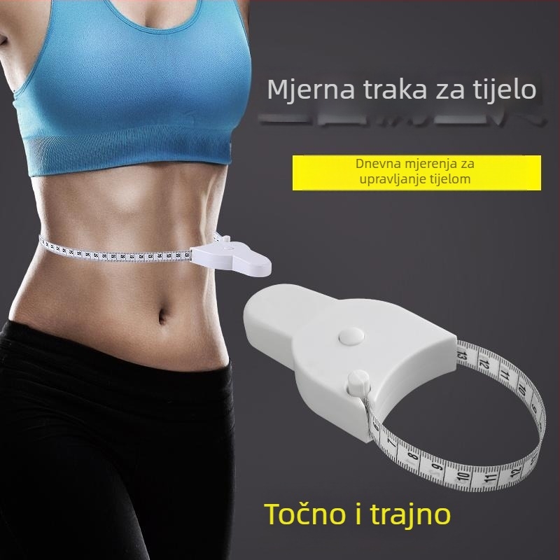 Mjerni pojas za opseg tijela, plastični, model TM220507C101, raspon mjerenja 150, pakiranje 200, za mjerenje tijela
