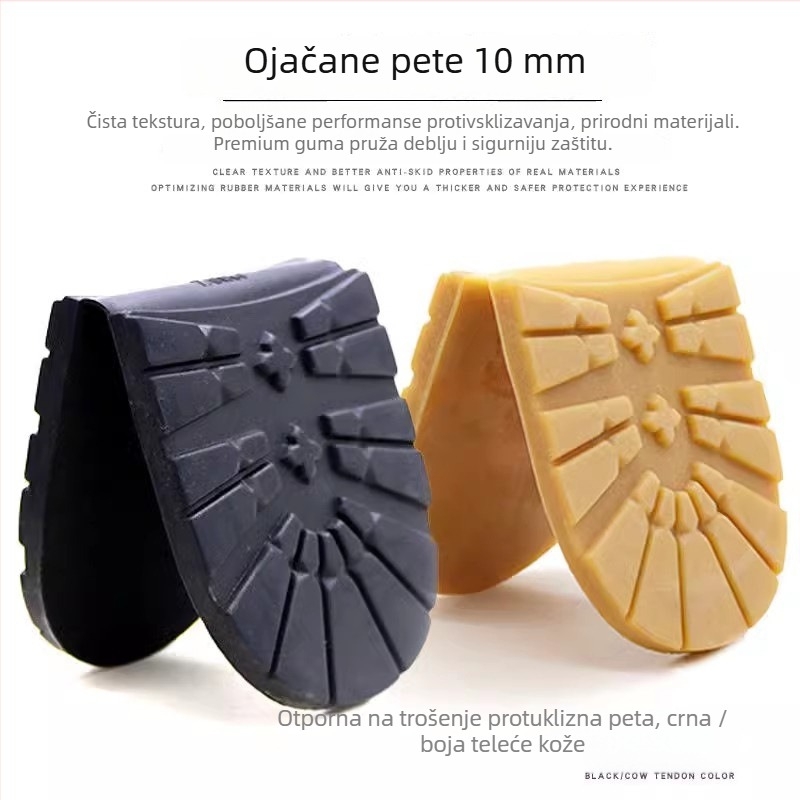 Naljepnice za potplat planinarskih cipala – guma, otporne na habanje, protuklizne, zadebljane, za prednji i stražnji dio potplata