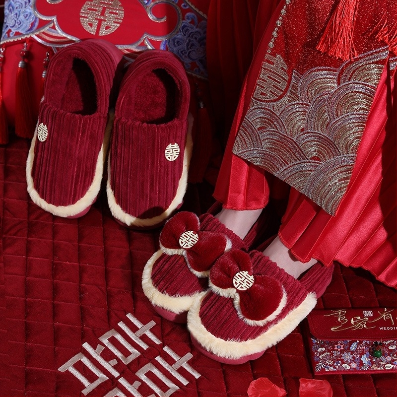 Unisex papuče za dom s flisom, gornji dio od baršuna, debela PVC potplat, dizajn stražnje pete; tople, protuklizne, otporne; pogodné za zimu, jesen i proljeće; debljina potplata 1.5–3.5 cm; za parove