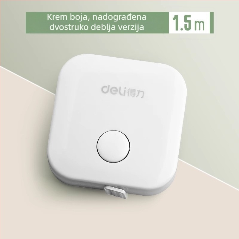 Deli mini mjerni metar – plastični, prijenosni za struk i visinu, modeli 79650, 79651, 8214, 79652, raspon mjerenja do 150 cm