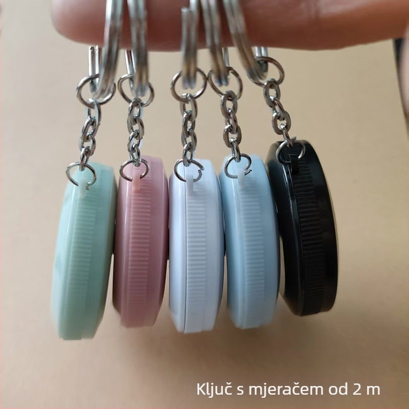 Ključni lančić s mjernom trakom, raspon 200 cm, ABS konstrukcija, marka Aolin, prilagođeni logotip