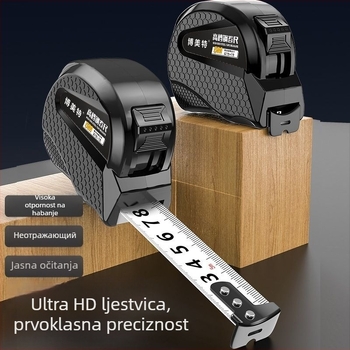 Pojačana čelična mjerač metra otpornost na padanje visoka preciznost duljine 3 m, 5 m, 7,5 m i 10 m
