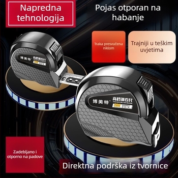 Pojačana čelična mjerač metra otpornost na padanje visoka preciznost duljine 3 m, 5 m, 7,5 m i 10 m