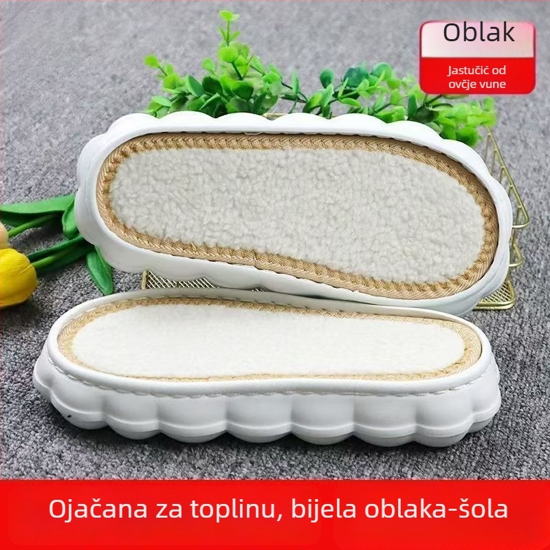 Casual natikače s EVA potplatom u obliku oblaka i ručno tkanom vunenom pređom (Model 816, Zima)