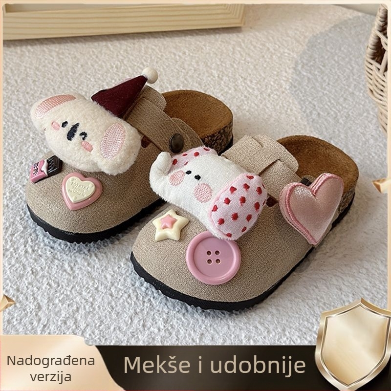 Dječje slip-on sandale za djevojčice s debelom potplatom i karikaturalnim motivom, 2025 proljeće–jesen