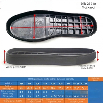 Patike za skejt – gumeni ravni potplat, duboke brazde uz rub, okrugla prst, Oxford protuklizne potplati