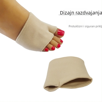 Prednja podloga stopala (Forefoot Socks) - debeli materijal, elastičan + SEBS; poluotisak ulošak; pogodno za sportske cipele, kožne cipele, čizme, sandale
