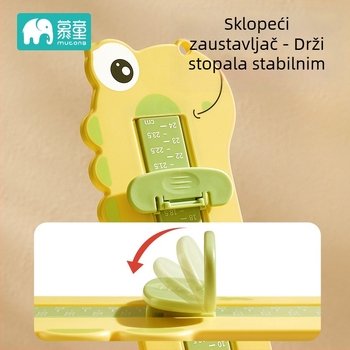 Mjerilo za stopalo za djecu, model Kd-2879, Mu tong marka, pogodno za casual cipele, ovlaštena privatna marka