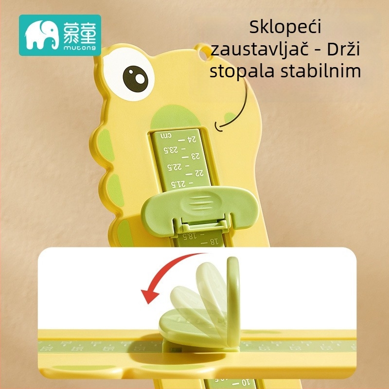 Mjerilo za stopalo za djecu, model Kd-2879, Mu tong marka, pogodno za casual cipele, ovlaštena privatna marka