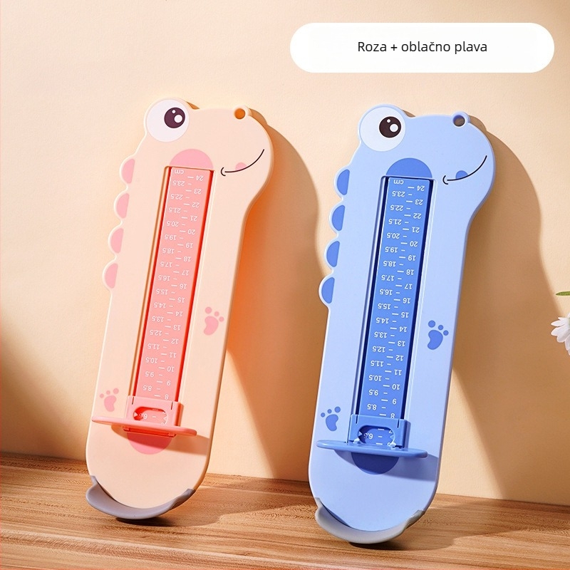 Mjerilo duljine stopala za djecu - ABS plast, uzrast 1–16 godina, standardno pakiranje