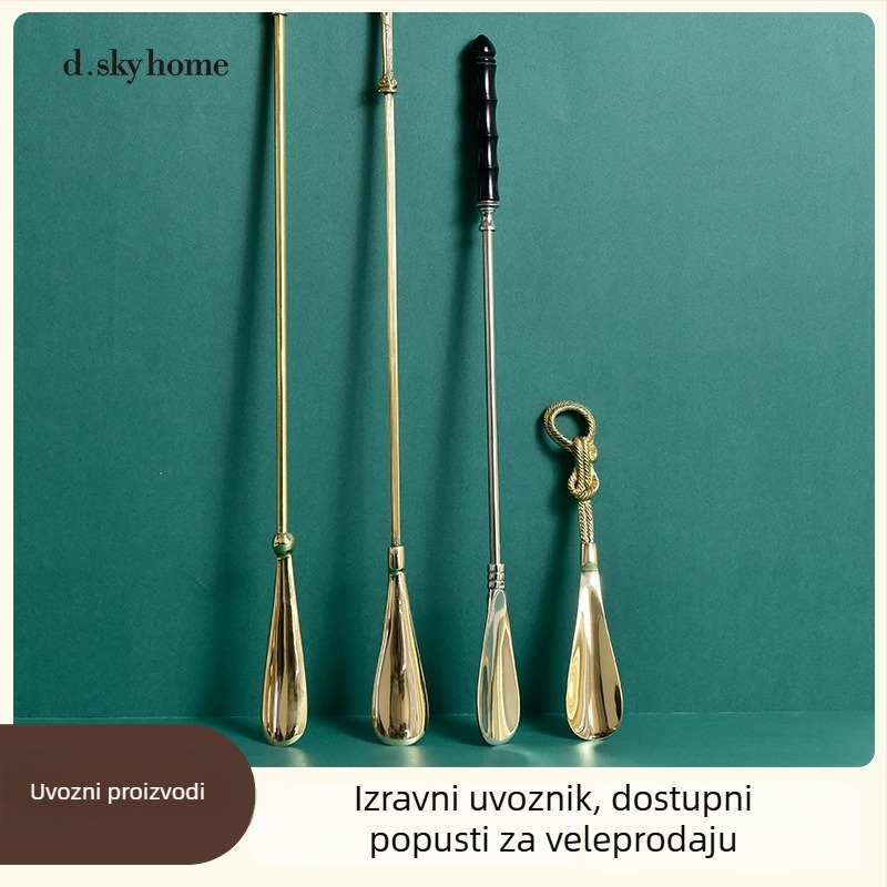 Diske Shoe Horn – bakar, svijetli luksuzni stil, geometrijski oblik, za kućnu upotrebu