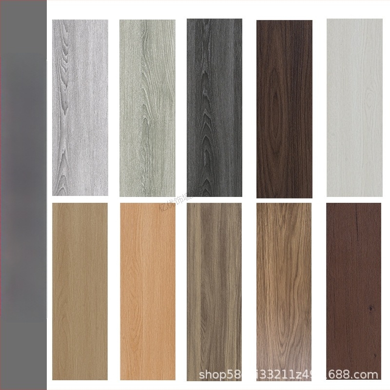 PVC samoljepljive podne ploče s uzorkom drveta – pravokutnog oblika, strojna izrada, prilagodba dostupna, stil Moderno kineski, marka Yiyou decoration, pogodno za dnevni boravak, spavaću sobu, kuhinju i poslovne prostore
