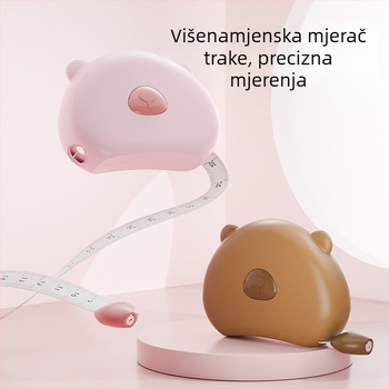 Magnetska mjerni traka za kućnu upotrebu – dvostruka skala, debela, prijenosna; materijal ABS, višenamjenski model, raspon mjerenja 150 cm, prilagodba dostupna
