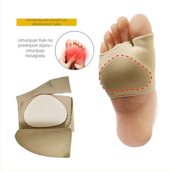 Gel-nylon čarape za prednji dio stopala, ortopedska polutvrd uloška, protuklizna zaštita za zimu, unisex