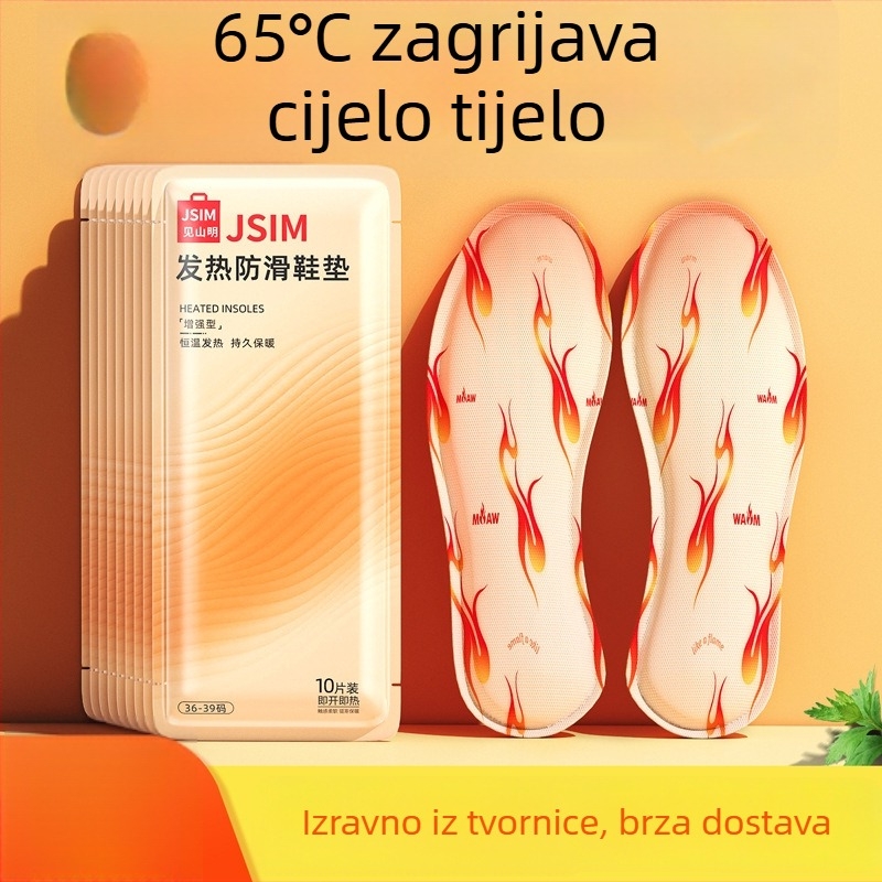 Jednokratni ulošci za grijanje stopala za zimu, protuklizni i dugotrajni topli ulošci