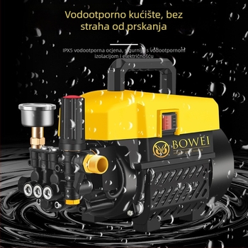 BW-110B Visokotlačni auto-perivač za kućnu upotrebu – prijenosni pištolj za vodu s aluminijskim tijelom, 220V, tlak 7-15, težina 7-10 kg