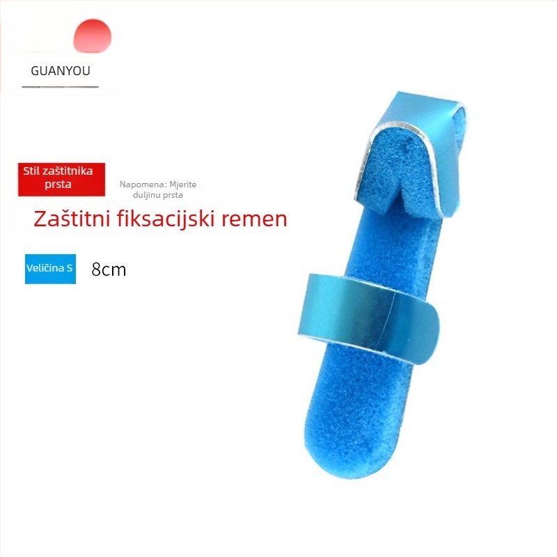 Šina za prst od aluminijske legure s perforiranim ventilacijama i pjenastom podlogom za fiksaciju zgloba prsta