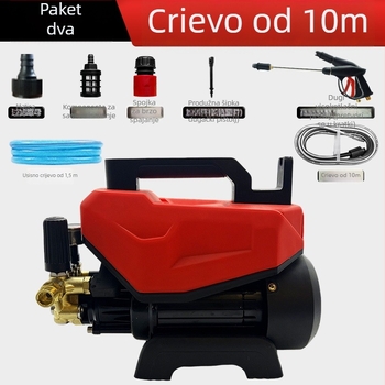 Kućni stroj za pranje automobila, 3200W, 220V, maksimalni tlak 100 bar, protok 12 L/min