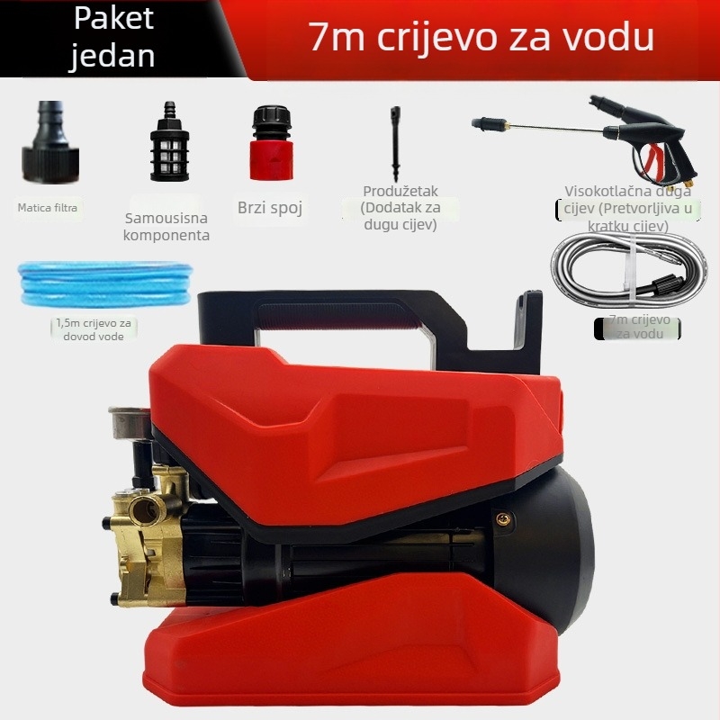Jiepusen novi automobilni čistač s podesivim tlakom, prijenosni kućni visokotlačni čistač