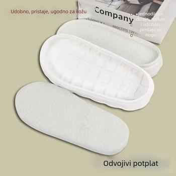 Kvačkane EVA tabanice za papuče, model ovčje kože, za zimu, proljeće i jesen, prilagodljivo