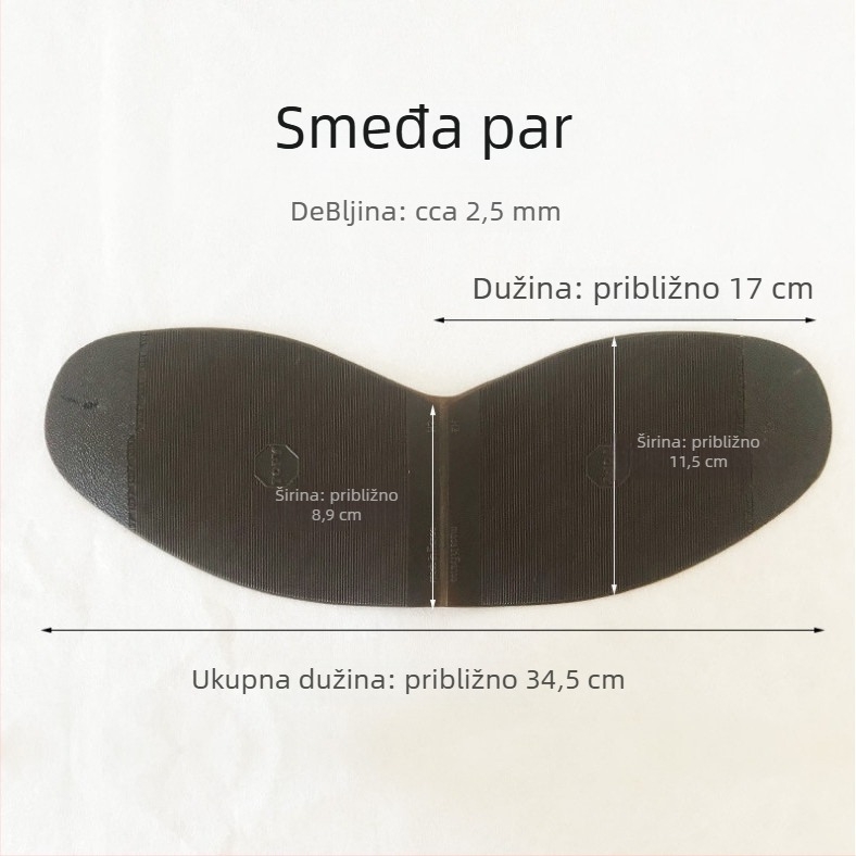 Podložak za protivklizanje prednjeg dijela za visoke pete, drveni materijal, otporan na habanje, tih