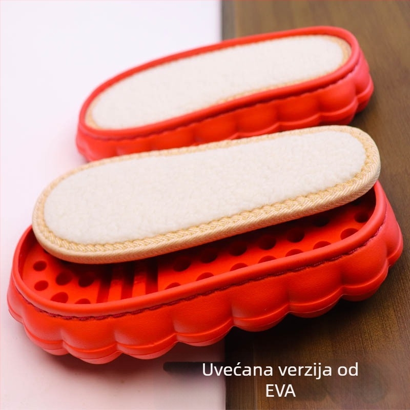 Ruziniu zimske cipele s EVA potplatom, lagani kukičani gornji dio, protuklizna potplata, sezone: zima, proljeće, jesen, književno retro stil
