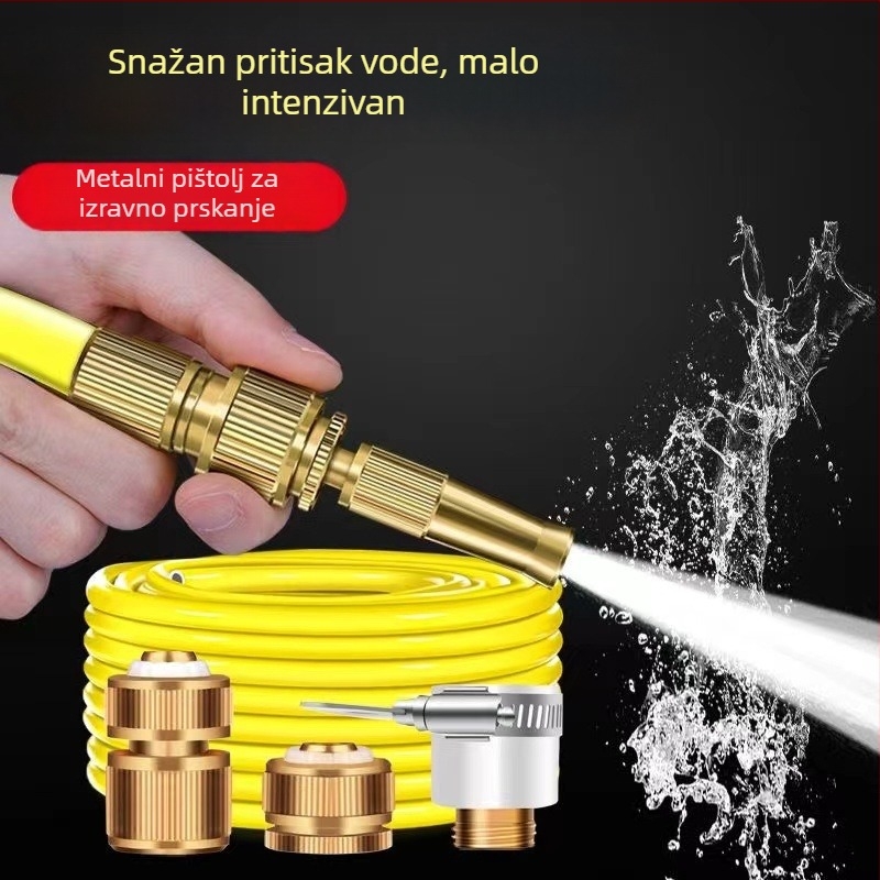Visokotlačni pištolj za pranje auta s fleksibilnim crijevom — čišćenje klimatizacije i zalijevanje