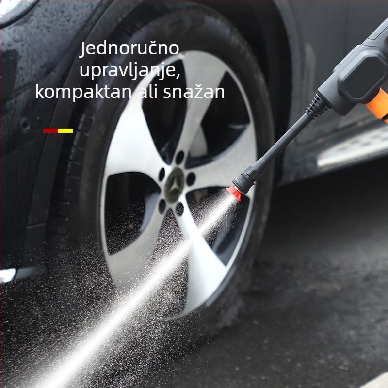 Joy — bežični prijenosni vodeni pištolj za pranje auta i zalijevanje vrta; litijeva baterija, visoka snaga, bežično korištenje