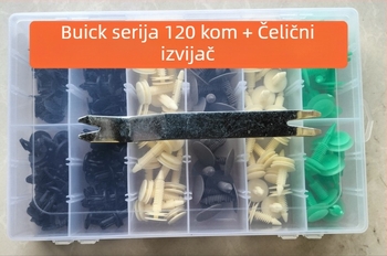 120 kom nylon klipova za unutarnje ploče vrata i strop – univerzalni model