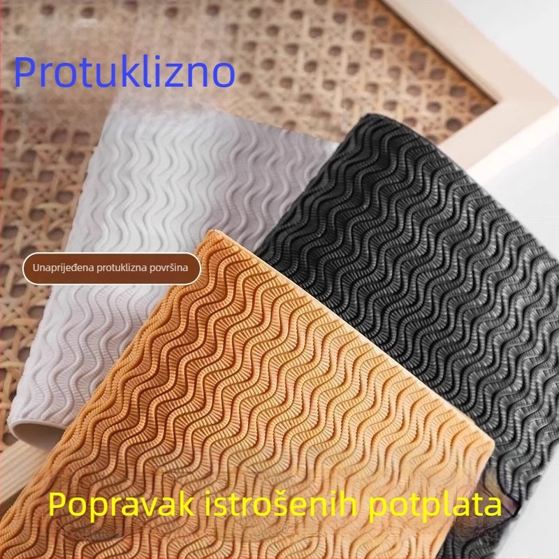 Patch za potplat protiv klizanja i otpornosti na habanje – samoljepljiv, gumeni, stil mrežasto karirani, model 6084-012gh