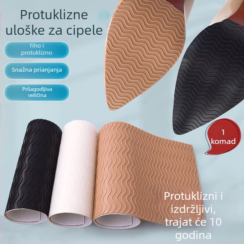 Patch za potplat protiv klizanja i otpornosti na habanje – samoljepljiv, gumeni, stil mrežasto karirani, model 6084-012gh