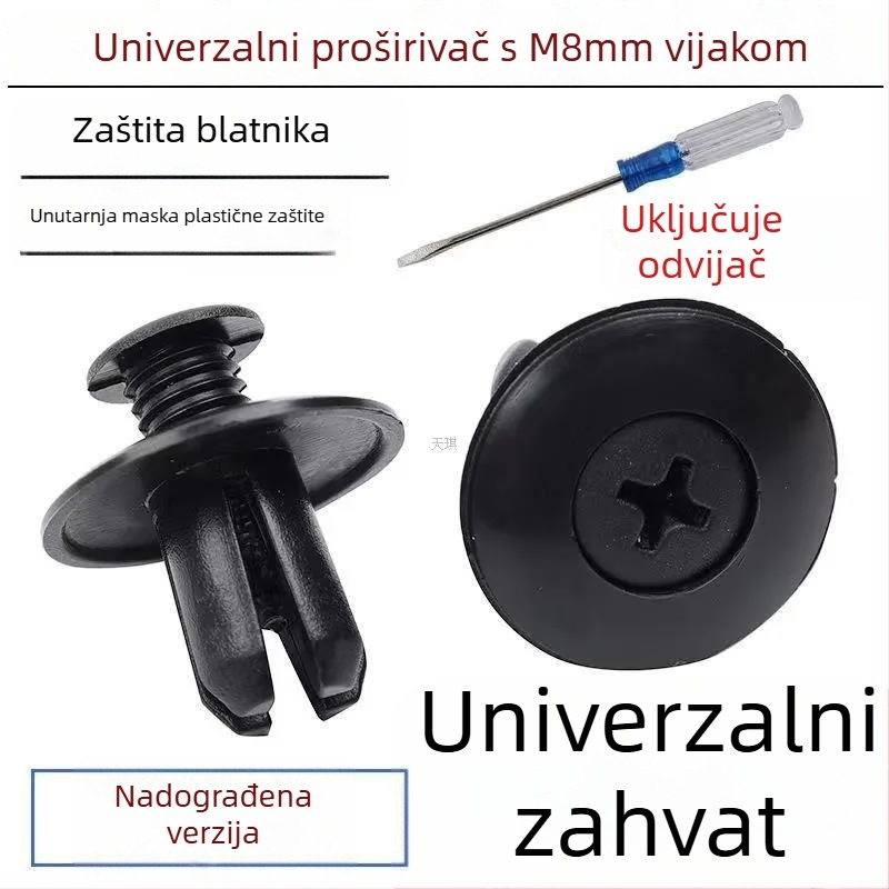 Klip za pričvršćivanje prtljažnika, 8 mm ekspanzijski vijak za unutarnju oblogu, model 46966, šifra proizvoda 46966, marka Comfortable, izvorna tvornica