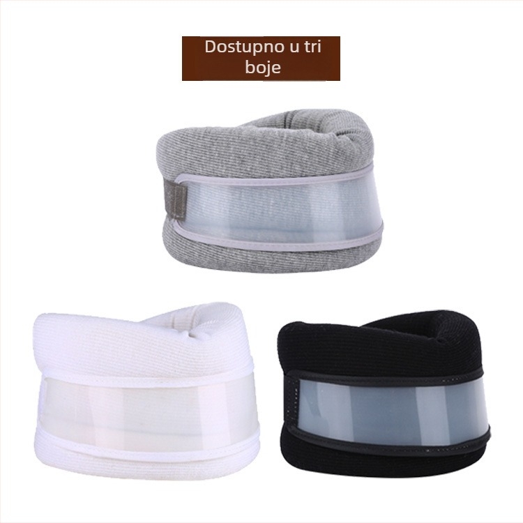 Orthosis za vrat s pamukom i plastičnom potporom, podijeljeni dizajn, za cervikalnu trakiju – pogodna za fitness i masažu