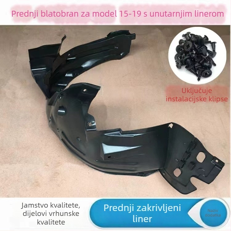 Plastični blatnik za prednje kotače Fengfan, stil listovnog ploča s dijelom razdjelnika